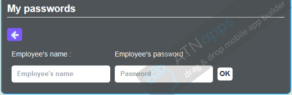 Employee password